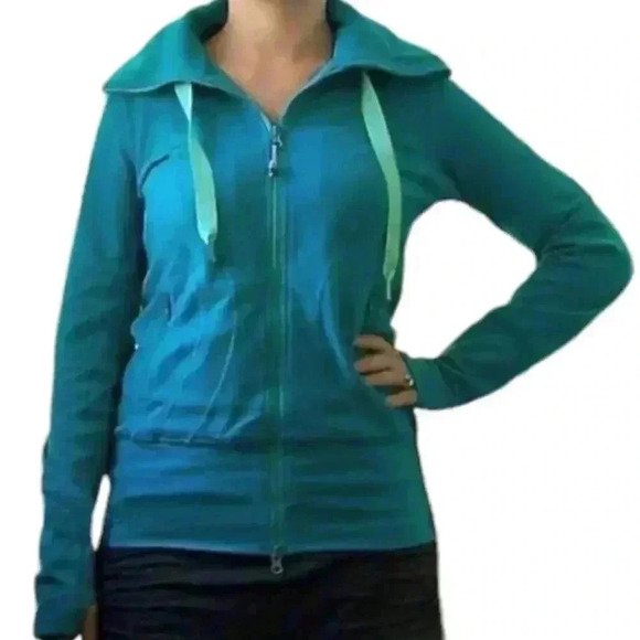 Lululemon Stride Jacket II Oasis River Rock Blue Released 2010 Women's size  4 - Picture 3 of 16